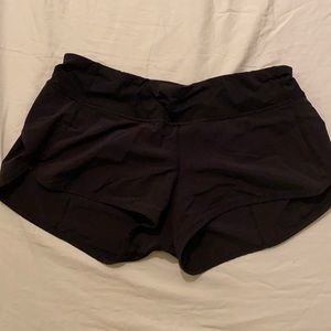 Lululemon Black Speed Up Low-rise lined Shorts